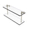 Allied Brass 16 Inch Two Tiered Glass Shelf PR-2-16-PNI