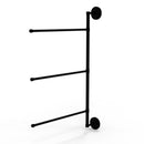 Allied Brass Prestige Regal Collection 3 Swing Arm Vertical 28 Inch Towel Bar PR-27-3-16-28-BKM