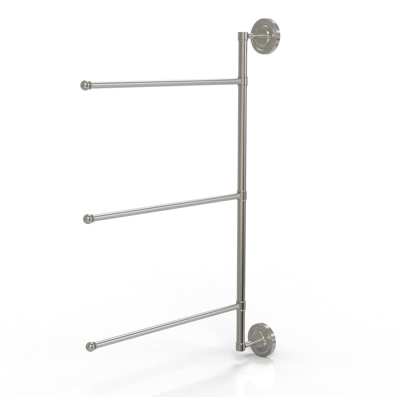 Allied Brass Prestige Regal Collection 3 Swing Arm Vertical 28 Inch Towel Bar PR-27-3-16-28-SN