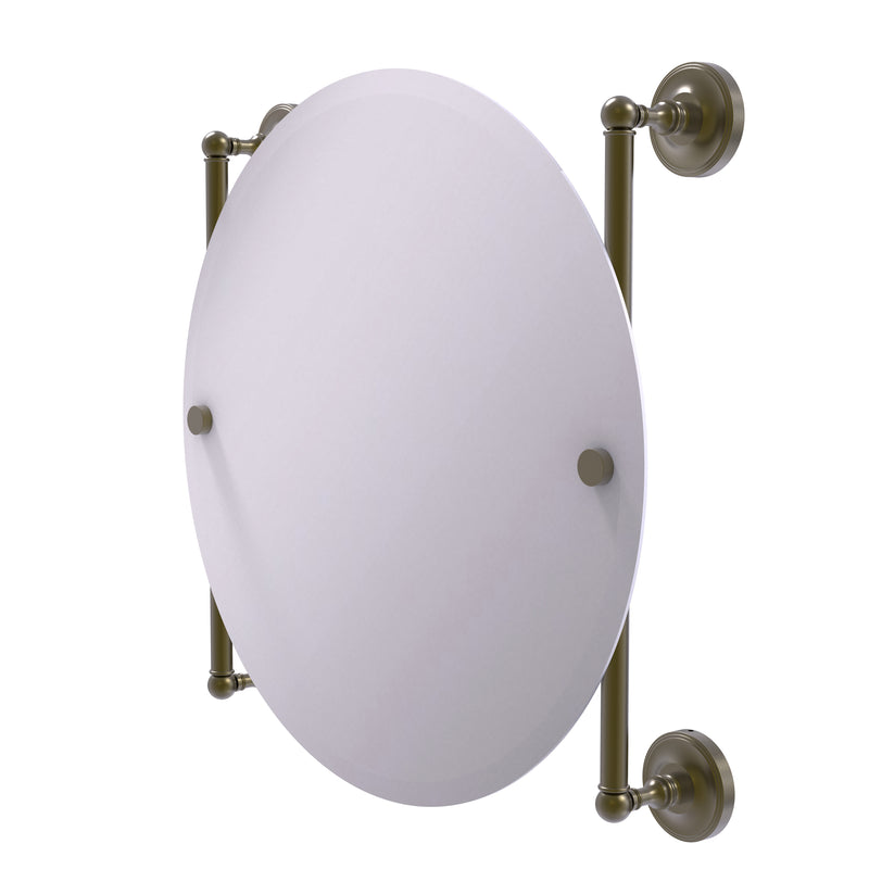 Allied Brass Prestige Regal Collection Round Frameless Rail Mounted Mirror PR-27-90-ABR