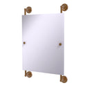 Allied Brass Prestige Regal Collection Rectangular Frameless Rail Mounted Mirror PR-27-92-BBR