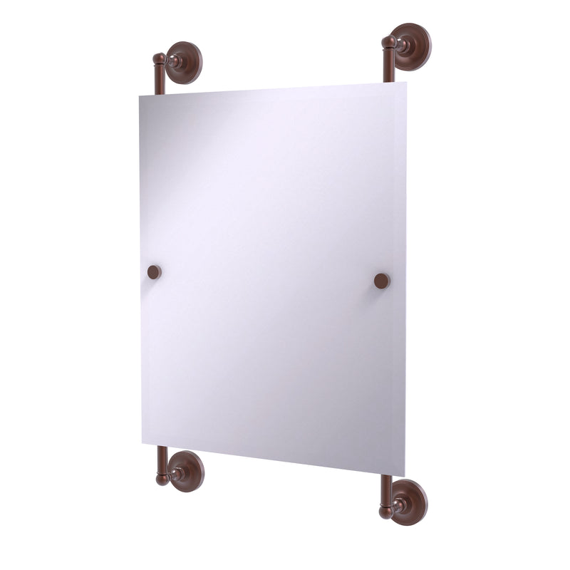 Allied Brass Prestige Regal Collection Rectangular Frameless Rail Mounted Mirror PR-27-92-CA