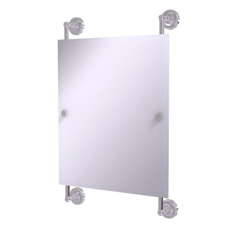 Allied Brass Prestige Regal Collection Rectangular Frameless Rail Mounted Mirror PR-27-92-PC