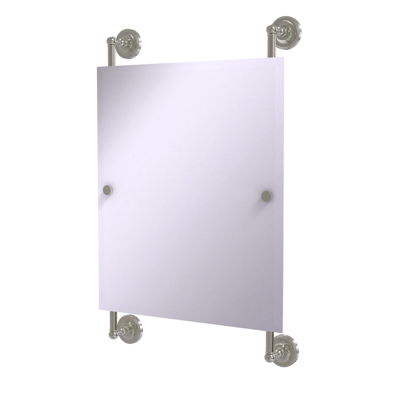 Allied Brass Prestige Regal Collection Rectangular Frameless Rail Mounted Mirror PR-27-92-SN