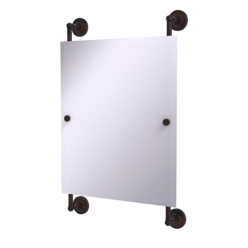 Allied Brass Prestige Regal Collection Rectangular Frameless Rail Mounted Mirror PR-27-92-VB