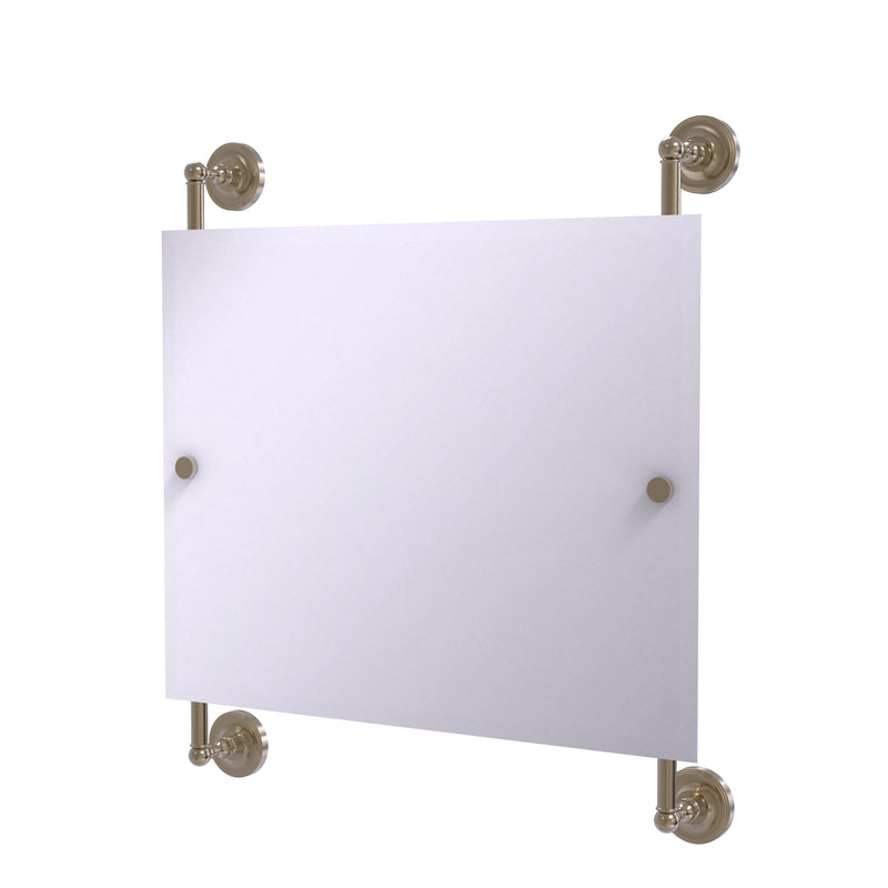 Allied Brass Prestige Regal Landscape Rectangular Frameless Rail Mounted Mirror PR-27-93-PEW