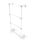 Allied Brass Prestige Regal Collection 4 Tier 24 Inch Ladder Towel Bar with Dotted Detail PR-28D-24-WHM