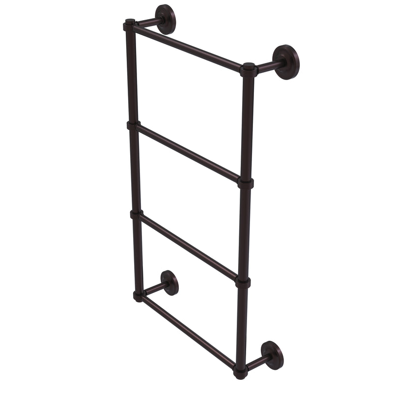 Allied Brass Prestige Regal Collection 4 Tier 24 Inch Ladder Towel Bar with Groovy Detail PR-28G-24-ABZ