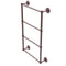 Allied Brass Prestige Regal Collection 4 Tier 24 Inch Ladder Towel Bar with Groovy Detail PR-28G-24-CA