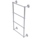 Allied Brass Prestige Regal Collection 4 Tier 24 Inch Ladder Towel Bar with Groovy Detail PR-28G-24-SCH