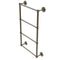 Allied Brass Prestige Regal Collection 4 Tier 36 Inch Ladder Towel Bar with Groovy Detail PR-28G-36-ABR