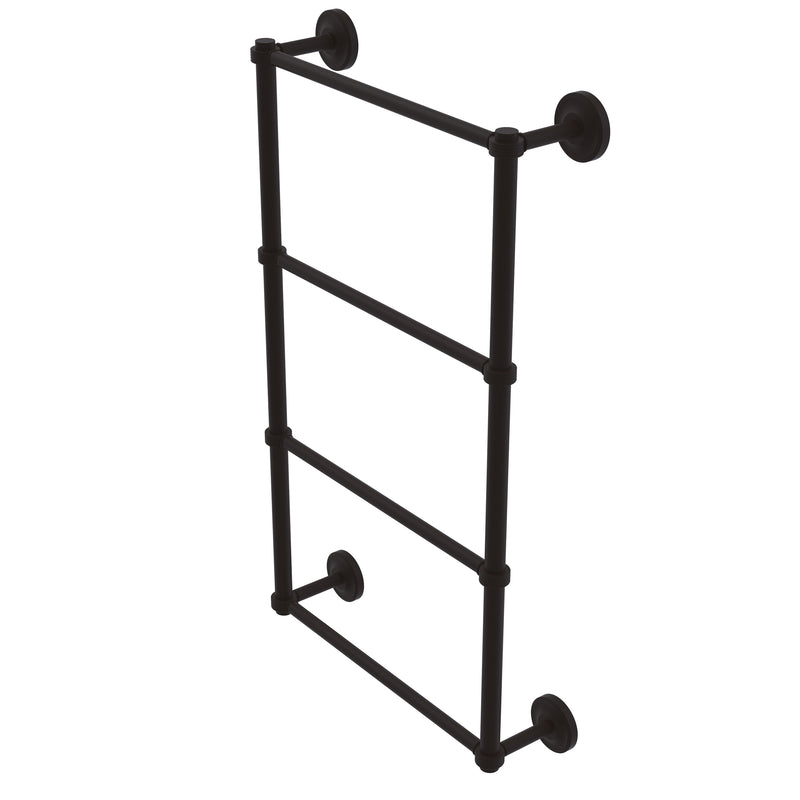 Allied Brass Prestige Regal Collection 4 Tier 36 Inch Ladder Towel Bar with Groovy Detail PR-28G-36-ORB