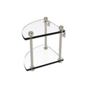 Allied Brass Two Tier Corner Glass Shelf PR-3-PNI