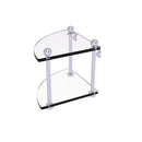 Allied Brass Two Tier Corner Glass Shelf PR-3-SCH