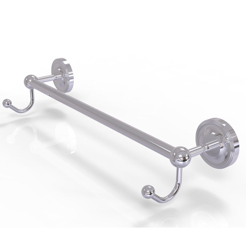 Allied Brass Prestige Regal Collection 18 Inch Towel Bar with Integrated Hooks PR-41-18-HK-PC