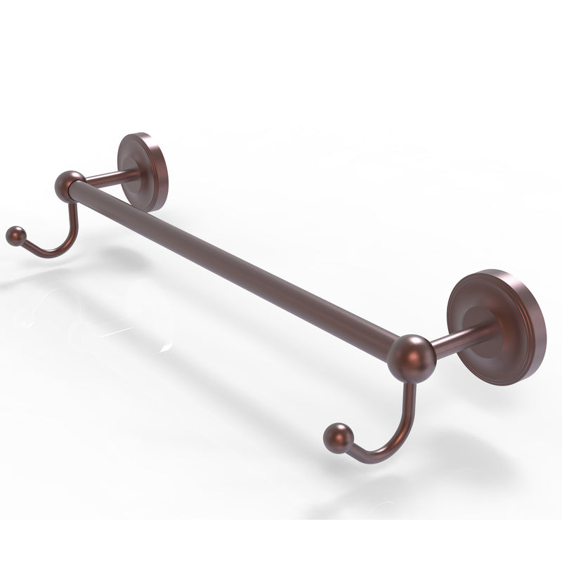 Allied Brass Prestige Regal Collection 24 Inch Towel Bar with Integrated Hooks PR-41-24-HK-CA