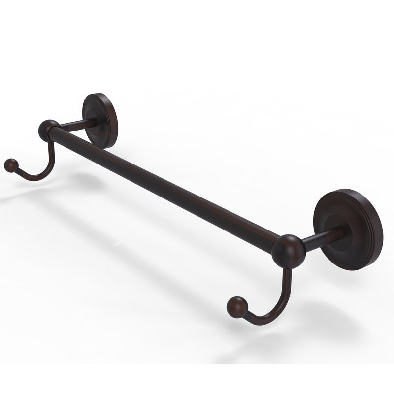 Allied Brass Prestige Regal Collection 30 Inch Towel Bar with Integrated Hooks PR-41-30-HK-VB