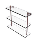 Allied Brass 16 Inch Triple Tiered Glass Shelf PR-5-16-CA