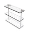 Allied Brass 16 Inch Triple Tiered Glass Shelf PR-5-16-SN