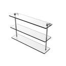 Allied Brass 22 Inch Triple Tiered Glass Shelf PR-5-22-GYM