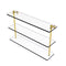 Allied Brass 22 Inch Triple Tiered Glass Shelf PR-5-22-PB