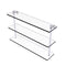 Allied Brass 22 Inch Triple Tiered Glass Shelf PR-5-22-SCH