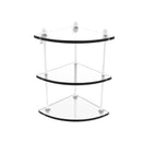 Allied Brass Three Tier Corner Glass Shelf PR-6-WHM