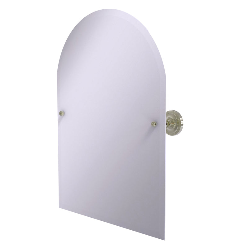 Allied Brass Frameless Arched Top Tilt Mirror with Beveled Edge PR-94-PNI