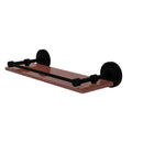 Allied Brass Prestige Regal Collection 16 Inch Solid IPE Ironwood Shelf with Gallery Rail PRBP-1-16-GAL-IRW-BKM