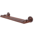 Allied Brass Prestige Regal Collection 22 Inch Solid IPE Ironwood Shelf with Gallery Rail PRBP-1-22-GAL-IRW-CA