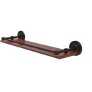 Allied Brass Prestige Regal Collection 22 Inch Solid IPE Ironwood Shelf with Gallery Rail PRBP-1-22-GAL-IRW-VB