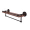 Allied Brass Prestige Regal Collection 22 Inch IPE Ironwood Shelf with Gallery Rail and Towel Bar PRBP-1TB-22-GAL-IRW-VB