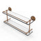 Allied Brass Prestige Regal 22 Inch Double Glass Shelf with Gallery Rail PRBP-2-22-GAL-BBR