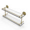 Allied Brass Prestige Regal 22 Inch Double Glass Shelf with Gallery Rail PRBP-2-22-GAL-SBR