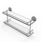 Allied Brass Prestige Regal 22 Inch Double Glass Shelf with Gallery Rail PRBP-2-22-GAL-SN