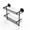 Allied Brass 16 Inch Gallery Double Glass Shelf with Towel Bar PRBP-2TB-16-GAL-ORB