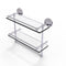 Allied Brass 16 Inch Gallery Double Glass Shelf with Towel Bar PRBP-2TB-16-GAL-PC