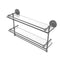 Allied Brass 22 Inch Gallery Double Glass Shelf with Towel Bar PRBP-2TB-22-GAL-GYM