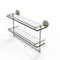 Allied Brass 22 Inch Gallery Double Glass Shelf with Towel Bar PRBP-2TB-22-GAL-PNI