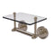 Allied Brass Prestige Regal Collection Two Post Toilet Tissue Holder with Glass Shelf PR-GLT-24-PEW