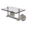 Allied Brass Prestige Regal Collection Two Post Toilet Tissue Holder with Glass Shelf PR-GLT-24-SN