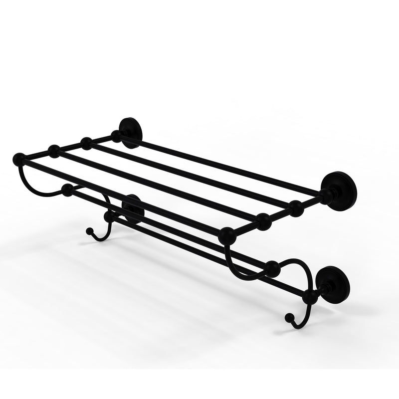 Allied Brass Prestige Regal Collection 36 Inch Train Rack Towel Shelf PR-HTL-36-5-BKM