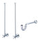 Water Creation Empire 30" Wide Single Wash Stand P-Trap and Counter Top with Basin included In Chrome Finish EP30C-0100