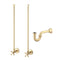 Water Creation Empire 30" Wide Single Wash Stand and P-Trap included In Satin Gold Finish EP30B-0600