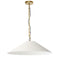 Dainolite 1 Light Incandescent Pendant Aged Brass with Cream Shade PSY-L-AGB-720