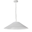 Dainolite 1 Light Incandescent Pendant Matte White with White Shade PSY-L-MW-790