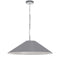 Dainolite 1 Light Incandescent Pendant Polished Chrome with Gray Shade PSY-L-PC-835