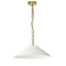 Dainolite 1 Light Incandescent Pendant Aged Brass with Cream Shade PSY-M-AGB-720