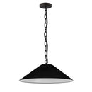 Dainolite 1 Light Incandescent Pendant Matte Black with Black Shade PSY-M-MB-797