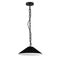 Dainolite 1 Light Incandescent Pendant Matte Black with Black Shade PSY-S-MB-797